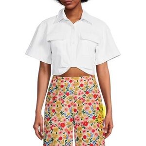 Antonio Melani  X The Nat Note Frankie Cropped Twisted Blazer